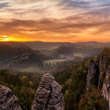 4-Bettzimmer Saechsische Schweiz Mittelndorf Εξωτερικό φωτογραφία