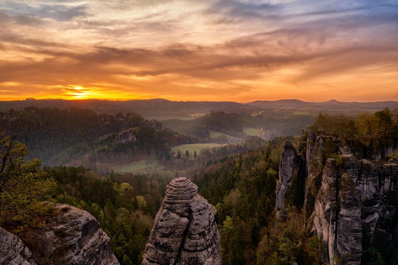 4-Bettzimmer Saechsische Schweiz Mittelndorf Εξωτερικό φωτογραφία